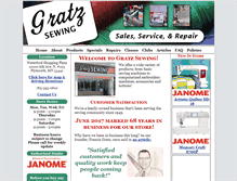 Tablet Screenshot of gratzsewing.com